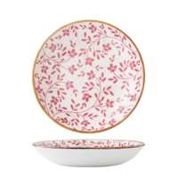 Flora Pink Assiette coupe creuse, Ø 25.25 cm 