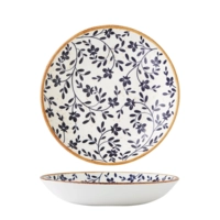 Flora Blue Teller Coupe tief, Ø 25.25 cm 