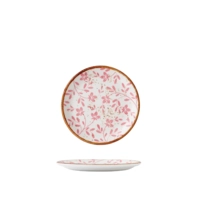 Flora Pink Teller Coupe flach, Ø 15.25 cm 