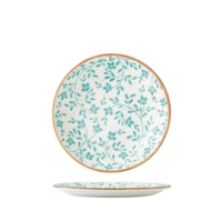 Flora Aqua Teller Coupe flach, Ø 20.25 cm 