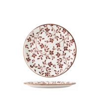 Flora Brown Teller Coupe flach, Ø 20.25 cm 