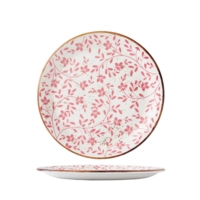 Flora Pink Teller Coupe flach, Ø 25.25 cm 