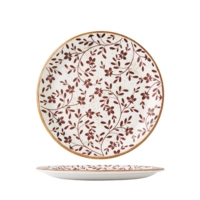 Flora Brown Teller Coupe flach, Ø 25.25 cm 