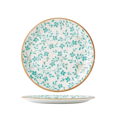 Flora Aqua Teller Coupe flach, Ø 25.25 cm _1