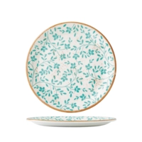 Flora Aqua Teller Coupe flach, Ø 25.25 cm 