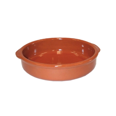 Terracotta Mediterran mit Griff, rund, Ø 23 cm _1