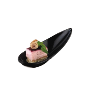 Cuillère Party en mélamine, noir, 11 x 4.5 cm _2