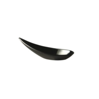 Partylöffel Melamin, schwarz, 11 x 4.5 cm 