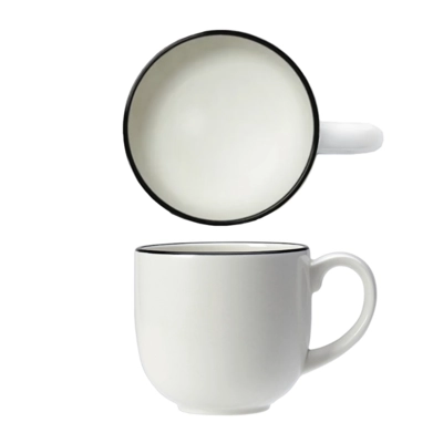 Asteria Mug City, bord noir, 34 cl _1