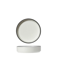 Asteria Bol, bord noir, Ø 16.5 cm, empilable