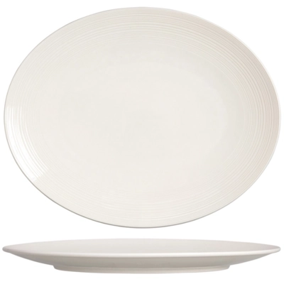 Concorde Teller Coupe flach oval, Ø 34 cm _1