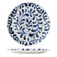 Messina Blue Teller Coupe flach, Ø 28 cm 
