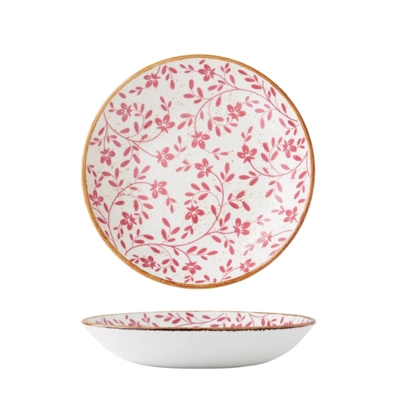 Flora Pink Assiette coupe creuse, Ø 21.6 cm _1