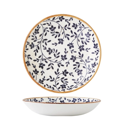 Flora Blue Assiette coupe creuse, Ø 25.25 cm _1