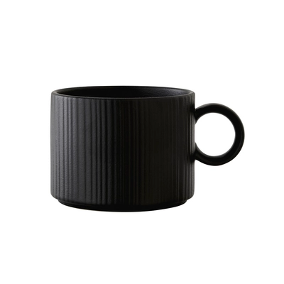 Concorde Kaffee Obertasse, 22.75 cl, zylindrisch schwarz matt_1