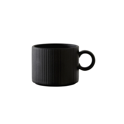 Concorde Espresso Obertasse, 8.5 cl, zylindrisch , schwarz matt_1