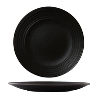 Concorde Assiette plate coupe Ø 25.5 cm, noir mat 