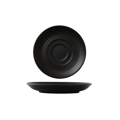Concorde Kaffee Untertasse, Ø 15.25 cm, schwarz matt_1