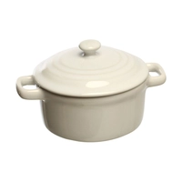 Mini cocotte porcelain, blanc, 10.2 cm Ø, 20 cl 