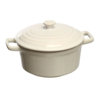 Mini cocotte porcelain, blanc,  12.5 cm Ø, 40 cl 