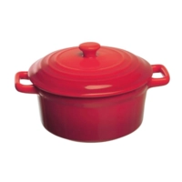 Mini cocotte porcelain, rouge, 12.5 cm Ø, 40 cl 