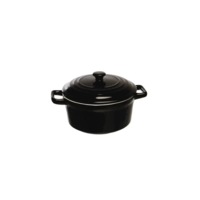 Mini cocotte porcelain, noir, 10.2 cm Ø, 20 cl 