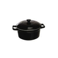 Mini cocotte porcelain, noir, 12.5 cm Ø, 40 cl 