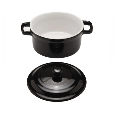 Mini cocotte porcelain, noir, Ø 10.2 cm, 20 cl _2