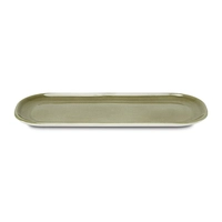 Figgjo Pax Platte flach, olive, 30 x 13 cm 