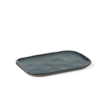 Merci, Plat L bleu/gris, rectangulaire, 23x15 cm,  H: 1.4 cm