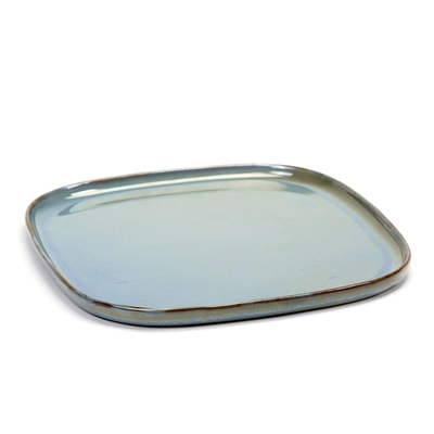 Terres de Rêves, Teller flach, smokey blue 25.4 x 25.4 cm, H: 1.5 cm_1