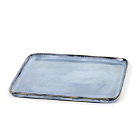 Terres de Rêves, Assiette plate, bleu, 17 x 17 cm H: 1 cm