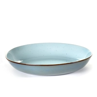 Terres de Rêves, Assiette coupe, l.blue/smokeblue creuse, 23.5 cm Ø, H: 4.5 cm