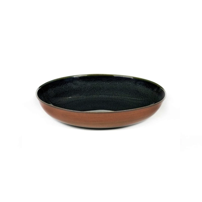 Terres de Rêves, Assiette coupe, dark blue/rust Ø 17.5 cm, H: 3cm_1