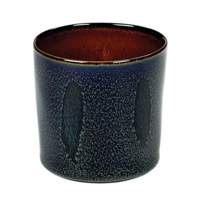 Terres de Rêves, Gobelet cylind. darkblue/rust 7.5 cm Ø, H: 7.5cm, 23 cl_1