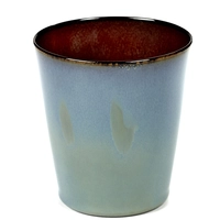 Terres de Rêves, Becher M, s.blue/rust Ø 8.5, H: 9.5 cm, 34 cl