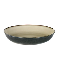 Terres de Rêves, Assiette coupe,mis.grey/d.blue creuse, Ø 21 cm, H: 4 cm