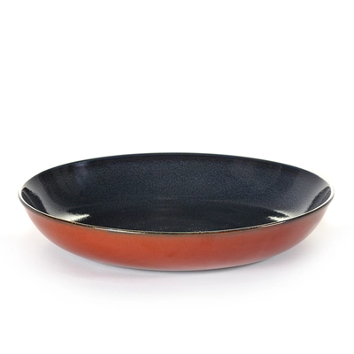 Terres de Rêves, Assiette coupe creuse d.blue/rust Ø 23.5 cm, H: 4.5 cm_1