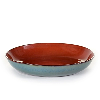 Terres de Rêves, Assiette coupe, rust/s.blue creuse, Ø 23.5 cm, H: 4.5 cm_1