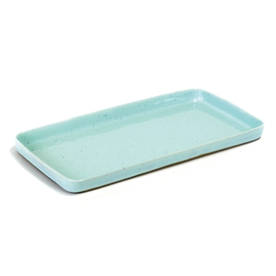 Terres de Rêves, Assiette rectangulaire light blue 37.3 x 18 cm, H: 2.4 cm_1