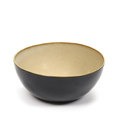 Terres de Rêves, Bowl L, misty grey/dark blue 15 cm Ø, H: 6 cm_1