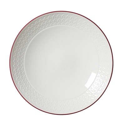 Bead Maroon Band Accent Assiette coupe, Ø 25.25 cm creuse _1