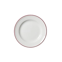 Bead Maroon Band assiette plate, Ø 16.5 cm  