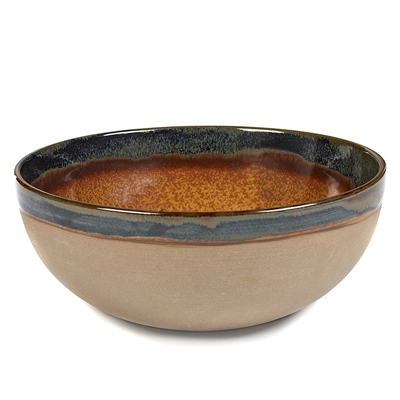 Surface Sergio Herman, Bowl L, Rusty brown,23.5cmØ H: 9.5 cm_1