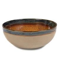 Surface Sergio Herman, Bowl L, Rusty brown,23.5cmØ H: 9.5 cm