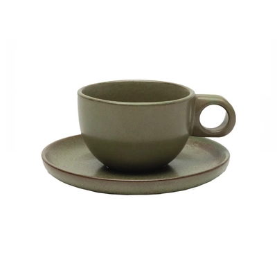 Sergio Herman, Espresso Obertasse mit Untertasse Camogreen, Tasse 10cl, Unterteller Ø 13cm_1