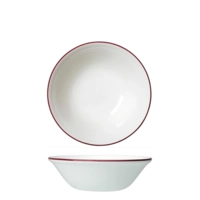 Bead Maroon Band Schale tief, Ø 16.5 cm, 51.5 cl 