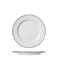 Bead Black Band Teller flach, Ø 20.25 cm  