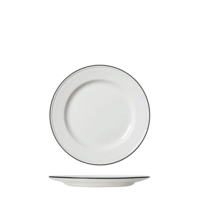 Bead Black Band assiette plate, Ø 16.5 cm  