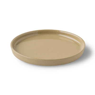 Tilt Teller flach, H: 2 cm, Ø 15 cm, beige _1